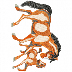 Horses Embroidery Design 3 Horses Embroidery Design 3